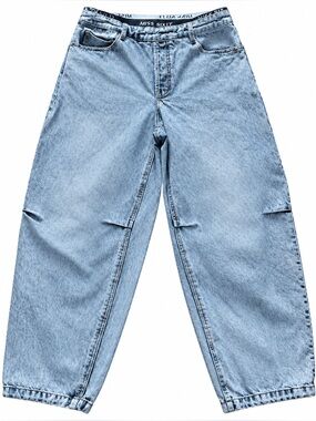 Miss Sixty Silver Sparkle Light Wash Balloon Fit Jeans